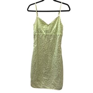 Y2K Floral Print‎ Slip Dress Size S Mini Spaghetti Straps Summer Retro 90s Cute